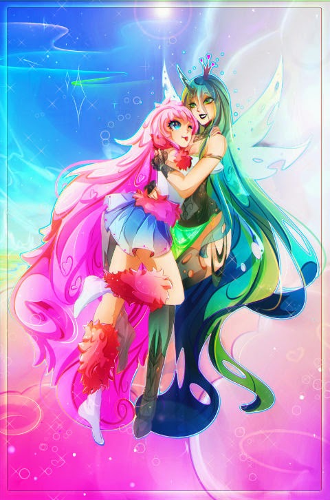 Fluffle Puff and Chrysalis