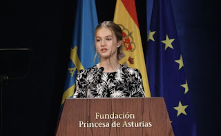 Princess Leonor delivered a speech