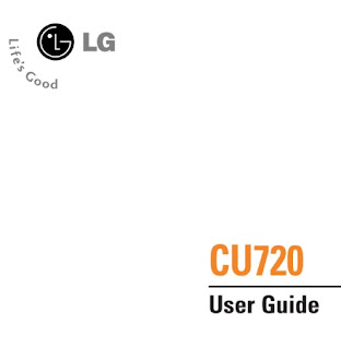 LG Shine CU720 Manual