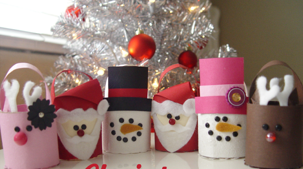 Christmas craft ideas toilet rolls