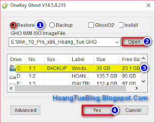 Onekey Ghost v14.5.8.215 GPT (UEFI) - Tạo Và Bung File Ghost Dễ Dàng