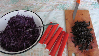 компоненты для салата из красной капусты