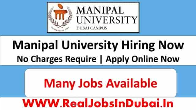 Manipal University Dubai Careers Announced Job Vacancies