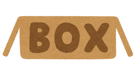 「BOX」のイラスト文字