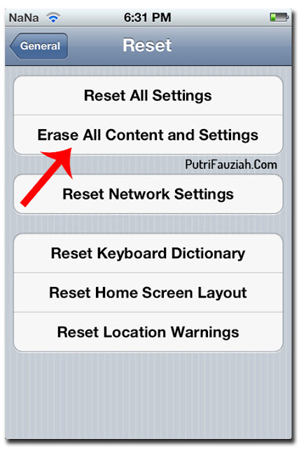 Penyebab Iphone Mati Sendiri, Mengatasi nya dengan reset iphone