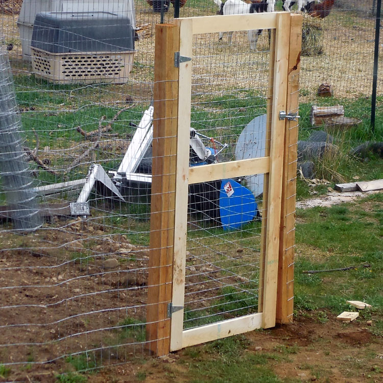 Putting Up Fence and Building a Gate - No Deer or Goats will #DigIn to ...