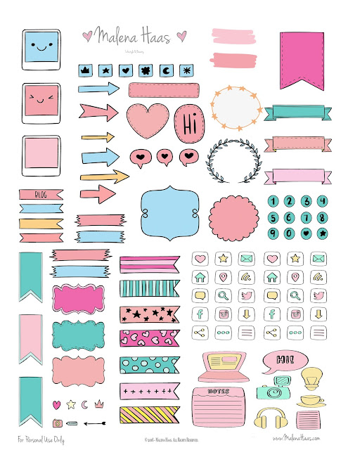  Free Functional Planner Stickers 