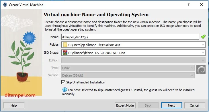 virtual machine name