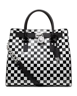 michael kors bags black and white