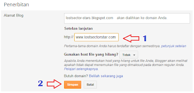 Cara Merubah Sub Domain Blogspot ke Domain Sendiri 