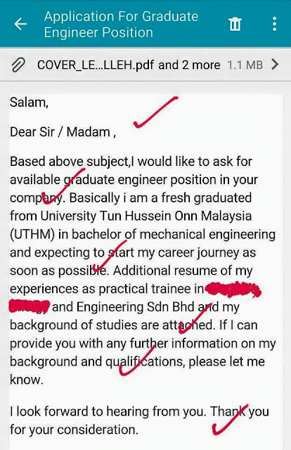 7 Contoh Cover Letter Bahasa Inggeris Dapat Pujian CEO 