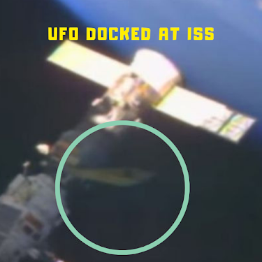 UFO actually docked at the International Space Station.