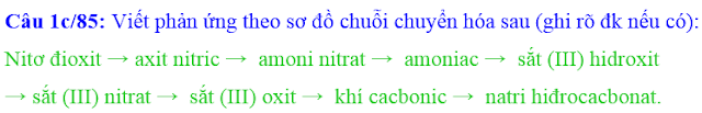 chuỗi phản ứng hóa vô cơ 11