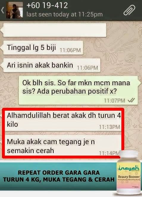 INAYAH ADVANCED BEAUTY BOOSTER ORIGINAL MURAH BERKESAN 