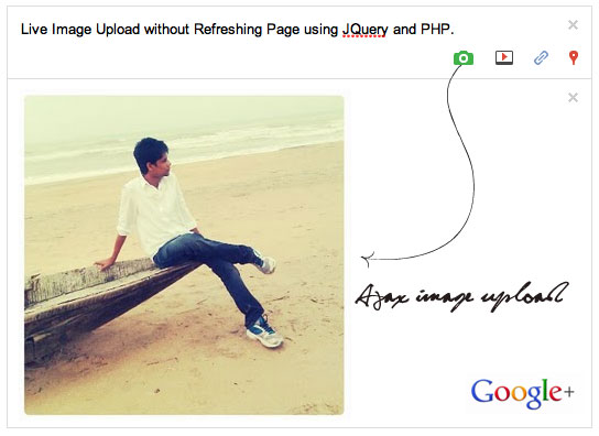 Ajax Image Upload without Refreshing Page with Jquery and PHP