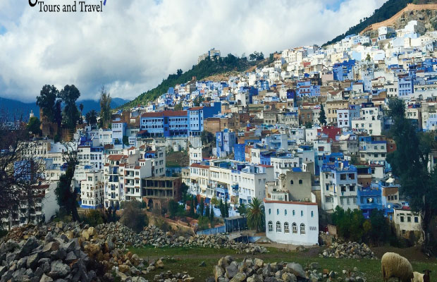 The blue city in Morocco