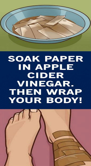 Soak Paper In Apple Cider Vinegar. Then Wrap Your body!