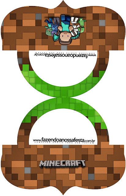 Minecraft Free Printable Candy Bar Labels.
