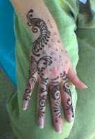henna tattoo  on back of hand henna pattern
