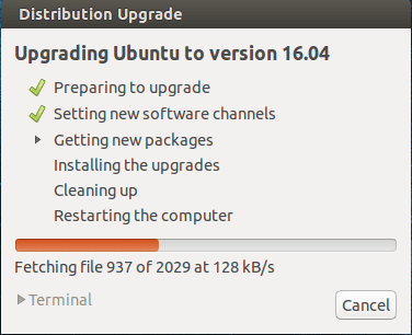  bahwasanya sudah dirilis oleh Canonical dari tanggal  Cara Upgrade Ubuntu 14.04 ke 16.04 LTS (Xenial Xerus)