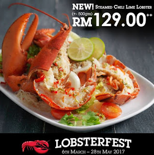 New Menu Steamed Chili Lime Lobster at Red Lobster Malaysia (6 March - 28 May 2017)