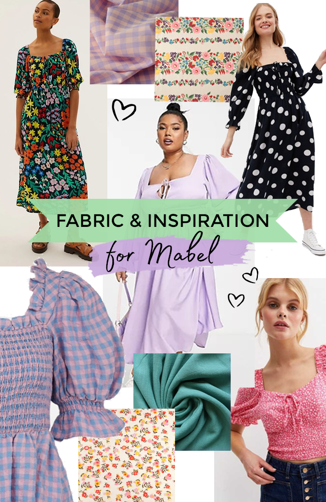 A collage of Mabel sewing inspiration