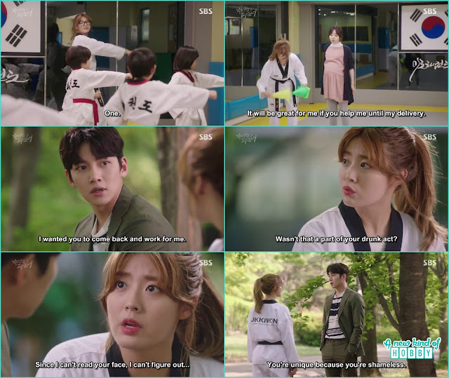 bong hee leave her profession and started teaching taekwondo at her friend place - Suspicious Partner: Episode 9 & 10  korean drama