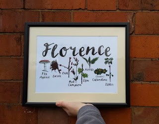 Woodland name print by Alice Draws The Line