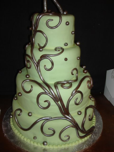 wedding cake green