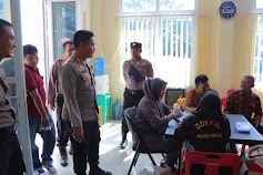 Polri, TNI, Petugas PPK, KPU Dan Panwaslu Mendapat Cek Kesehatan Dari Sidokkes Polres Sibolga