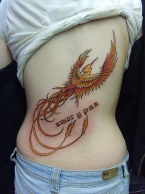 Phoenix tattoo for girl