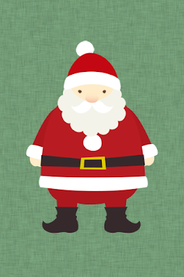 【サンタクロース】クリスマスのおしゃれでシンプルかわいいイラスト