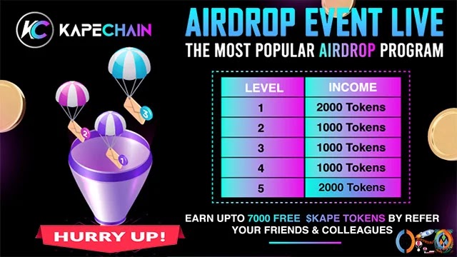 KAPECHAIN Airdrop of 5000 $KAPE token Free