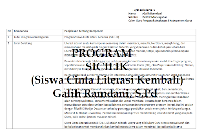 Program literasi Guru Penggerak SICILIK