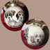 Ball Ornament-Sepia Puppies