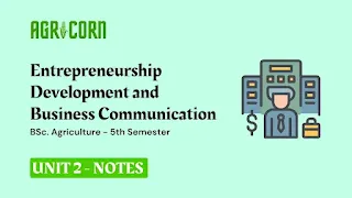 Unit 2 - Impact of economic reforms & Entrepreneurial Development Process | Entrepreneurship Development and Business Communication - Notes | Bsc AG 5th Semester | Agricorn.in