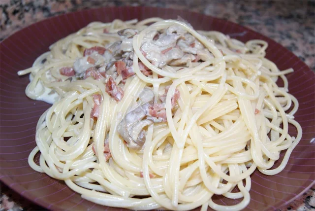 spaguetti con setas