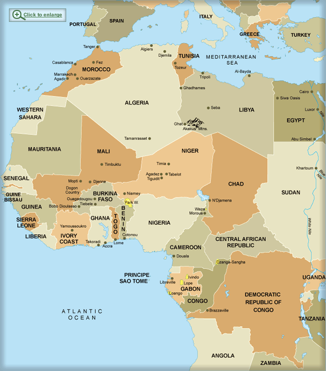 map of west africa with countries. Map West Africa Capital Cities