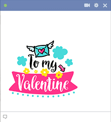 To My Valentine Sticker