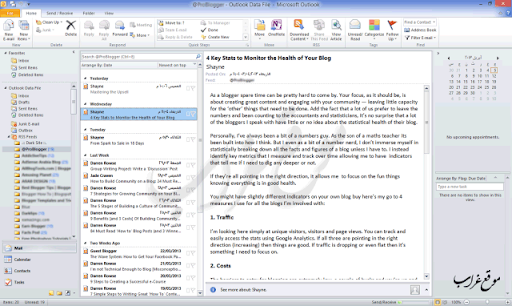 outlook rss reader