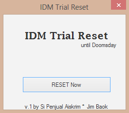 Si Penjual Aiskrim: Internet Download Manager Trial Reset