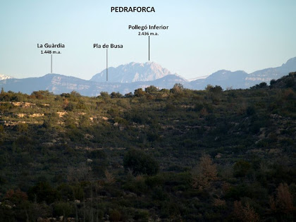 La Serra de Busa i el Pedraforca des del Serrat del Pont