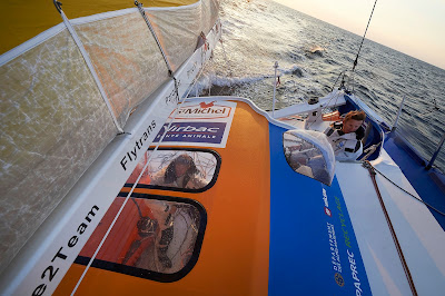 Pour le Team StMichel Virbac, IMOCA neuf mis à l'eau le mois dernier, le planning est chargé !