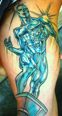 Silver Surfer Surfista Prateado Tattoo