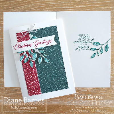 Handmade mistletoe Christmas cards for ways using Stampin' Up! Shining Brightly paper, Layering Leaves stamps, bough punch and Wishes All Round stamps and die bundle. Card by Diane Barnes - Independent Demonstrator in Sydney Australia - stampinupcards - colourmehappy - stamping