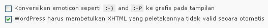 Opsi pertama harus dimatikan jika menggunakan plugin ini.