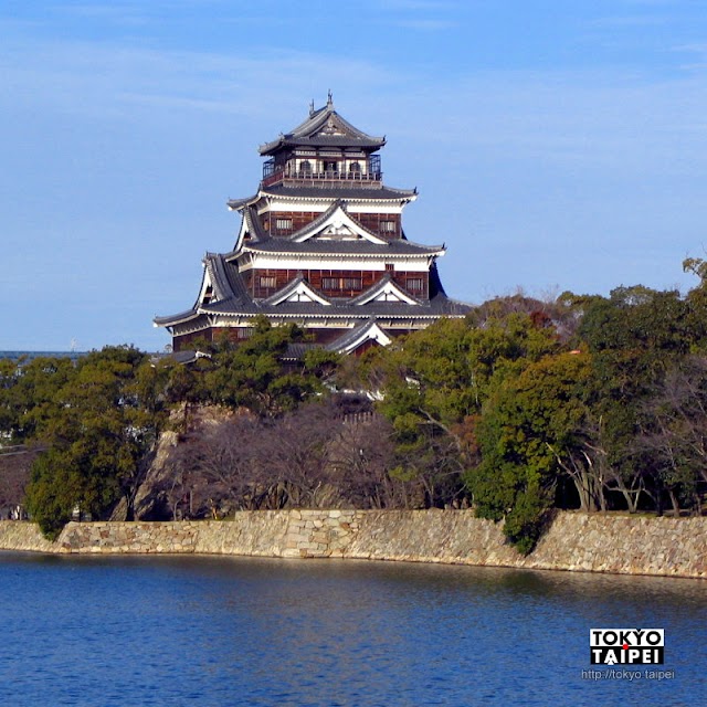 【廣島城】被原子彈炸毀之後重建的城堡