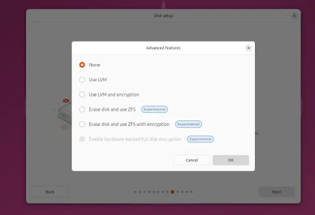 Ubuntu 24.04 admite una fácil instalación del sistema de archivos raíz OpenZFS con cifrado