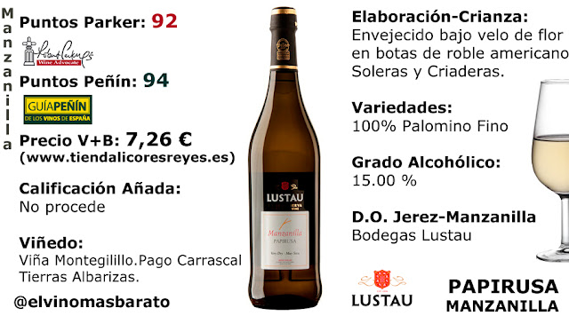 Comprar Manzanilla Papirusa de Lustau