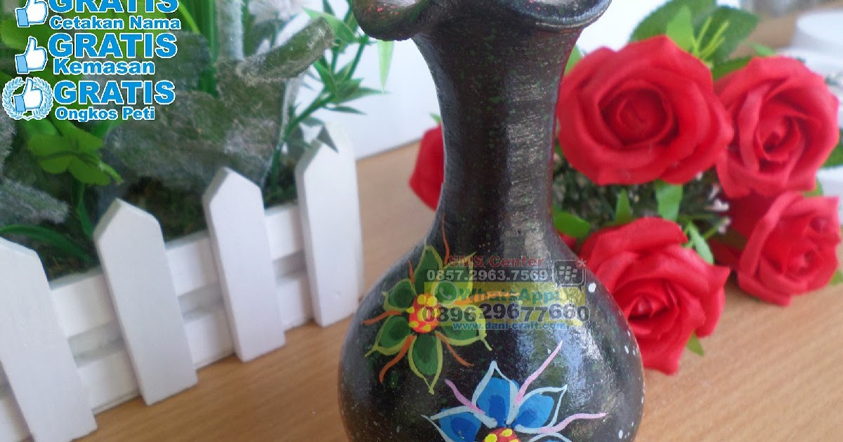 Contoh Bahan Dan Alat Mewarnai Vas Bunga Dari Tanah Liat 